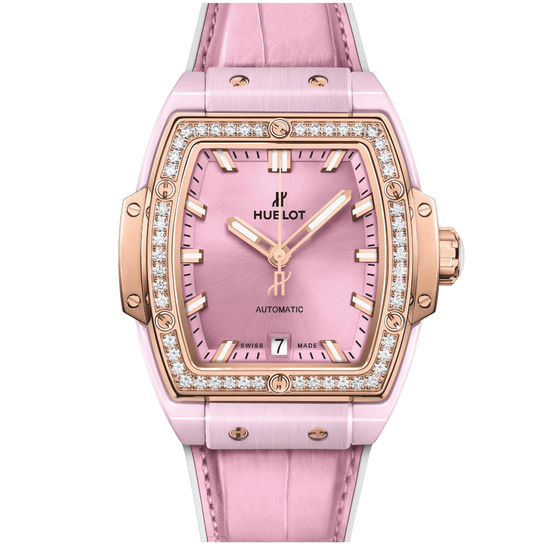 Hublot Spirit Of Big Bang Pink Ceramic King Gold Diamonds 39mm 665.RO.891P.LR.1204