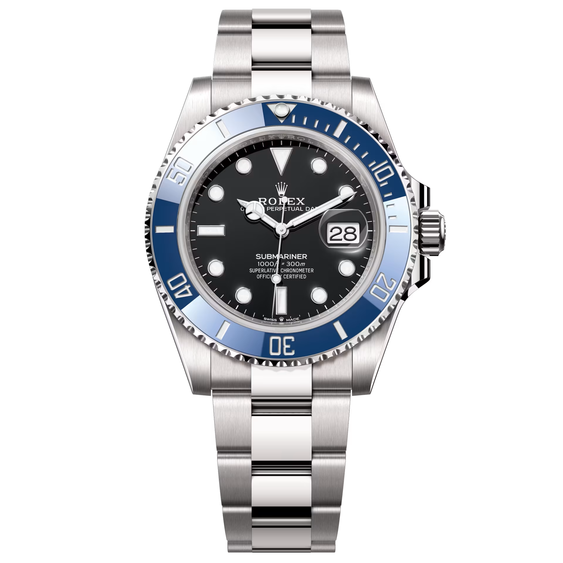 Đồng Hồ Rolex Submariner 41 126619LB-0003 Mặt Số Đen Dây Oyster
