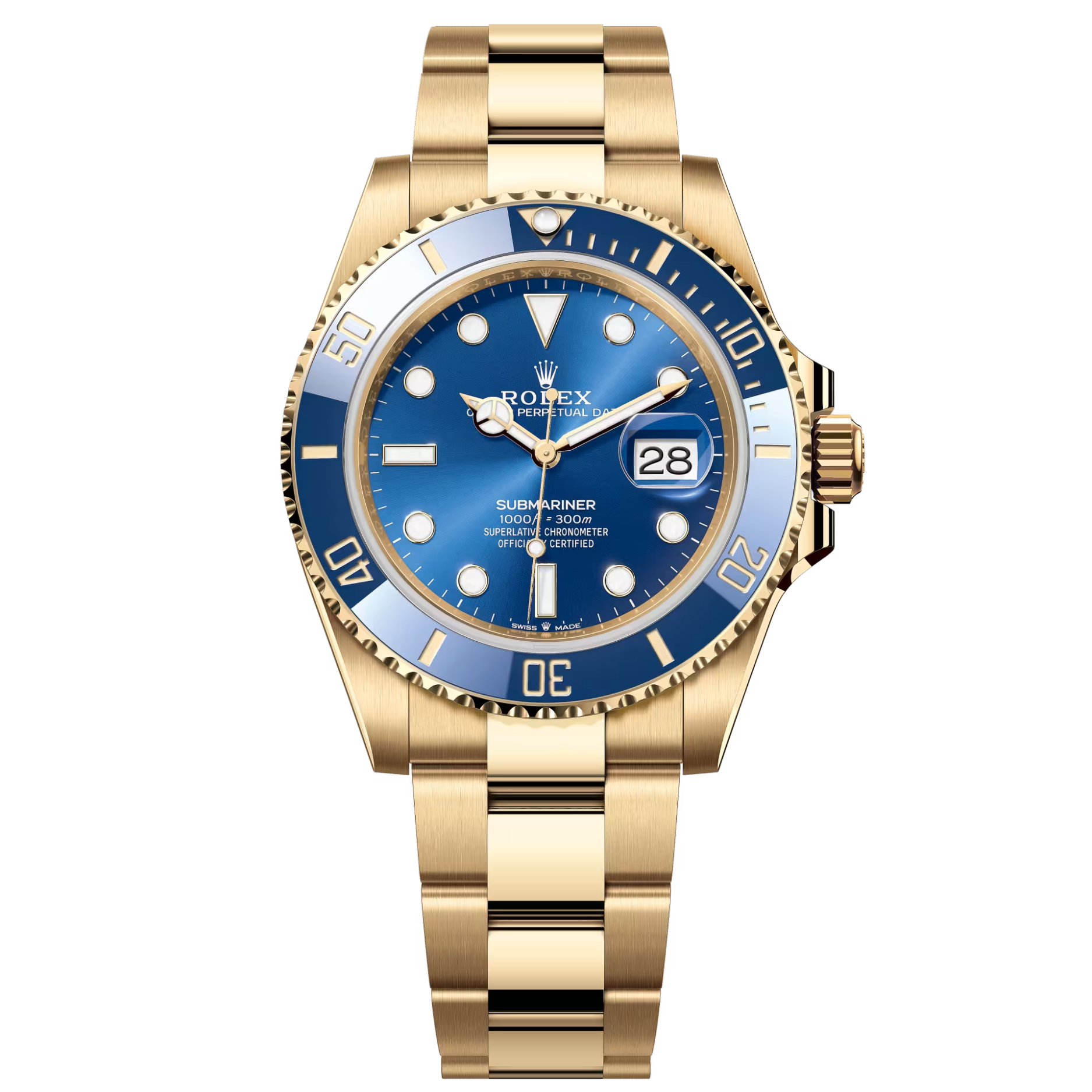 Đồng Hồ Rolex Submariner Date 41 126618LB 0002 Mặt Số Xanh