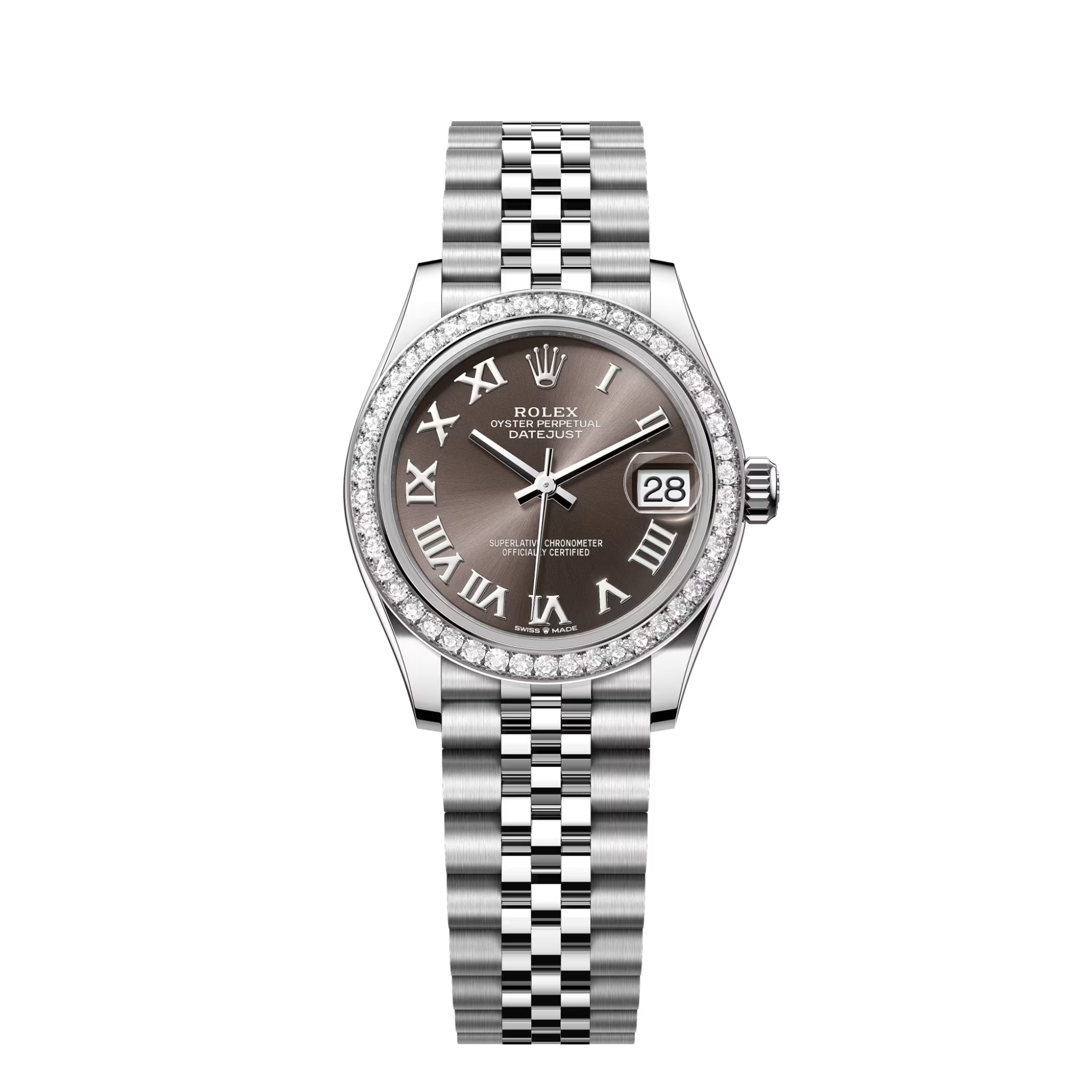 Rolex Datejust 31 Mặt Số Xám Roman 278384RBR-0026