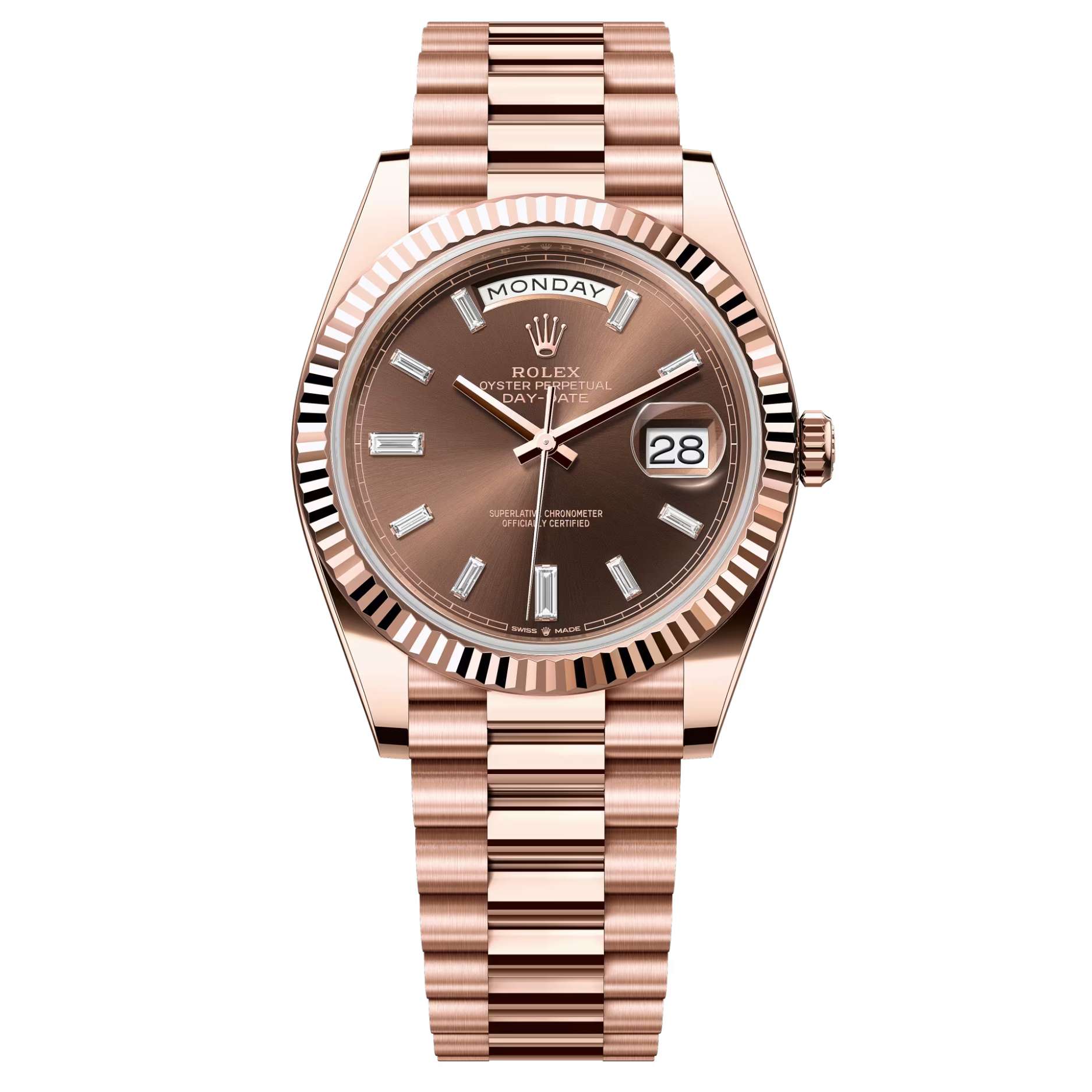 Rolex Day-Date 40 228235-0003 Chocolate Baguette