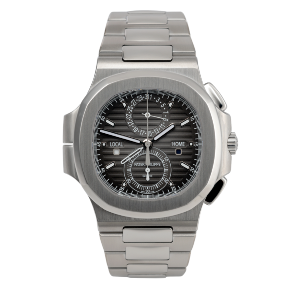 Patek Philippe Nautilus Travel Time Chronograph 5990/1A-001 Mặt Số Đen