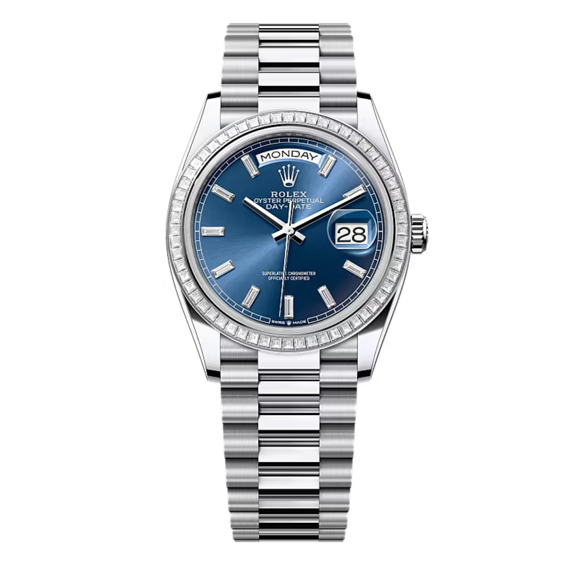 Rolex Day-Date 36 128396TBR-0024 Mặt Số Xanh Dương