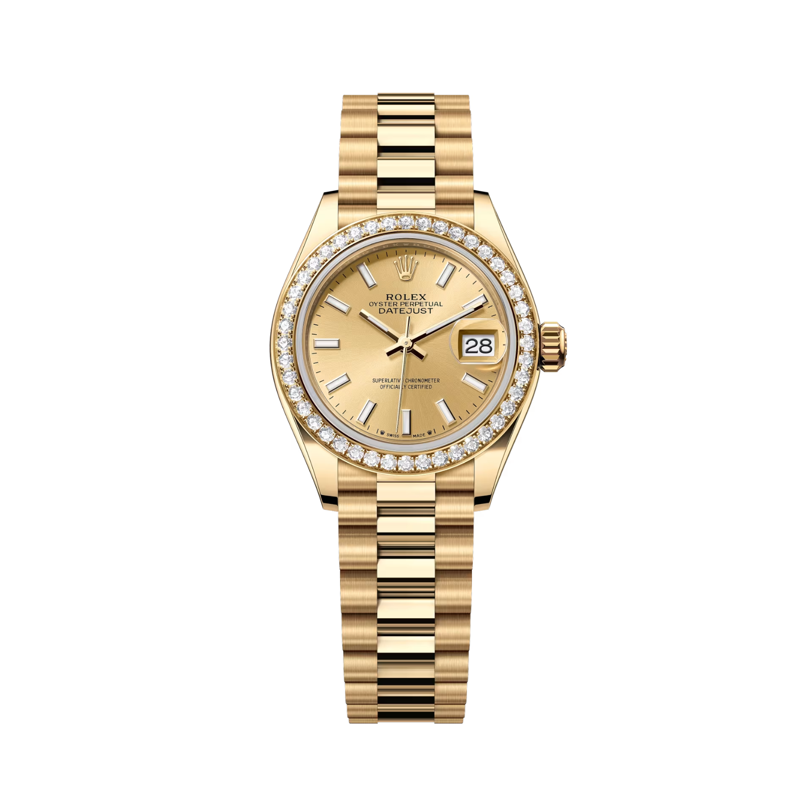 Rolex Lady-Datejust 28 279138RBR-0014 Mặt Số Vàng