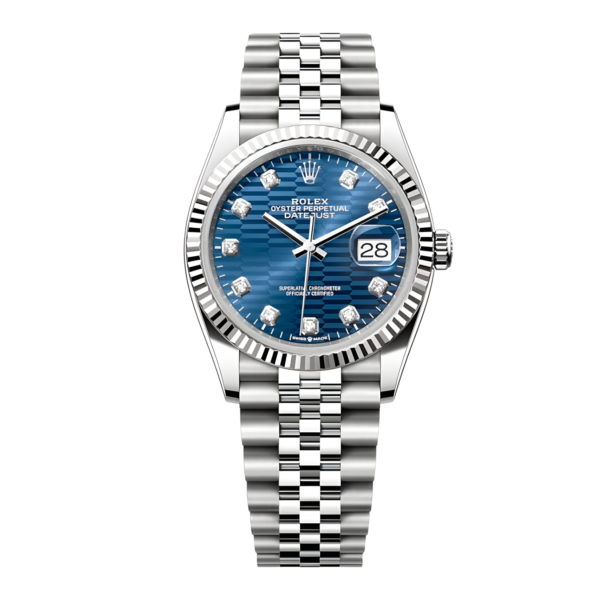 Rolex Datejust 36 126284RBR-0049 Mặt Số Nếp Gấp Xanh