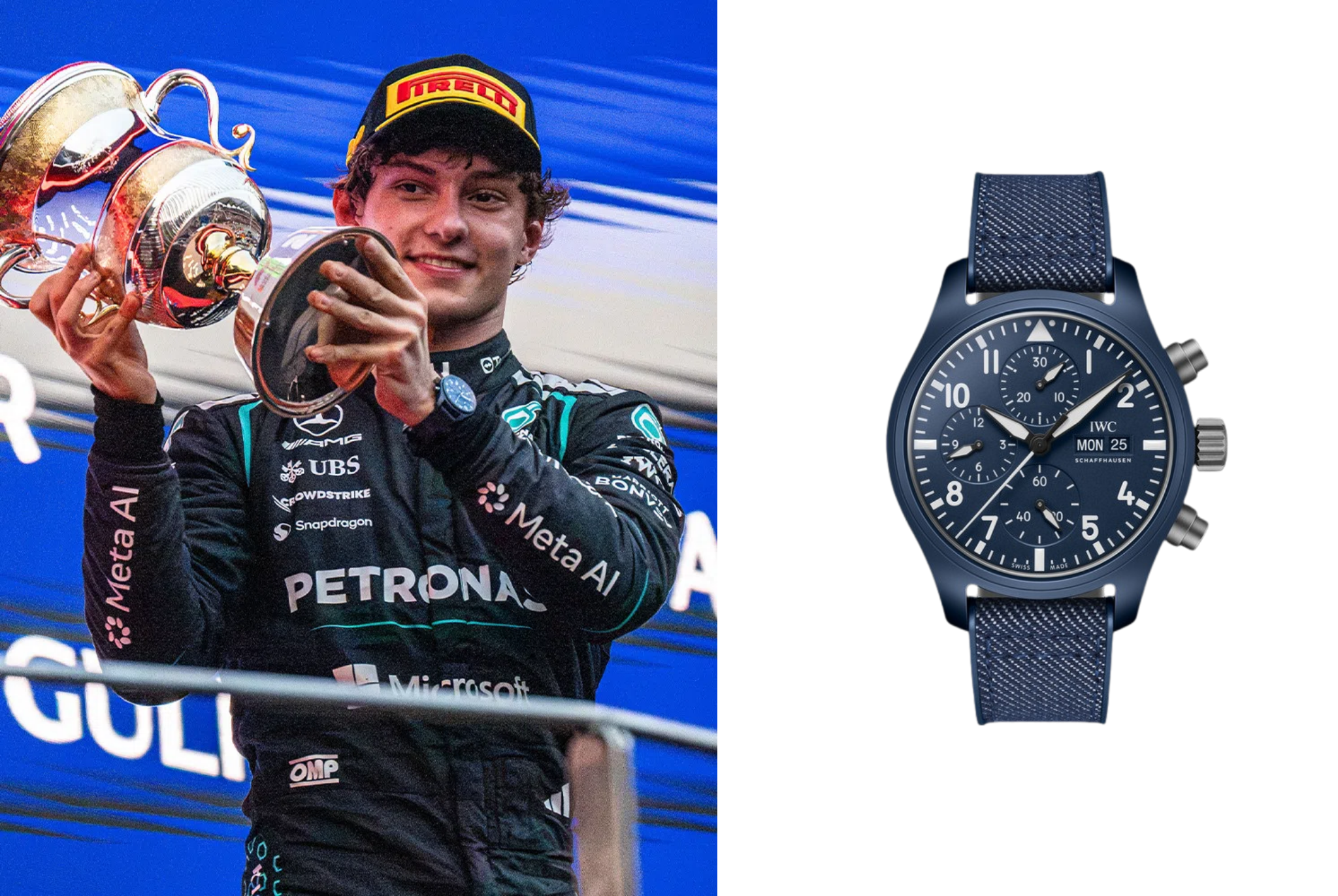 Andrea Kimi Antonelli – IWC Pilot’s Watch Chronograph 41 Top Gun Oceana